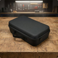 EVA Hard-Shell Tool Bag Black Zip-Around Tool Storage Bag Easy to Organize Utility Pouch Crush-Resistant
