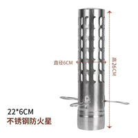 Outdoor Tent Stove Chimney Heat Shield Spark Arrestor