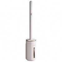 Wall Mounted Toilet Brush Space Saving Toilet Brush with Holder Compact Replaceable for Bathroom