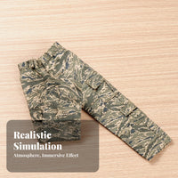 1/6 Scale Pants Outdoor Print Print 1/6 Scale Action Figure Clothes Unisex 12 Inch Doll Clothes for Collectors, Hobbyists, Dioramas