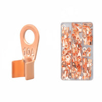 Copper Wire Lug High Conductivity Barrel Loop Terminal Non-Insulated Compression Connector for Marine