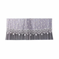 Split Cooling Unit Curtain Cover Easy to Install Cooling Unit Dust Cover Decorative Lace Trim for Living Room