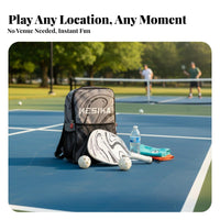 Wooden Pickleball Paddle Set Sturdy Wood Construction Pickleball Paddle Set Lightweight Non-Slip Grip for Backyard, Beach