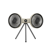 Two-headedHead Fan with Tripod Stand Wireless for Camping