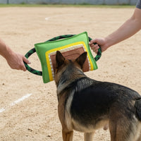 Bite Pillow Double-Stitched Tug Pillow with Handles Heavy-Duty Tug Toy with Rope Handles for Dogs