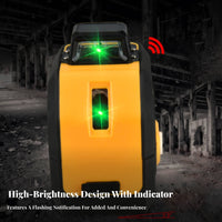 High Precision Level USB Rechargeable Self-Leveling Cross Line Compact Design for Contractors, Handymen, Tiling, Picture Hanging