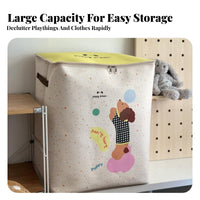 fastenered textile Box Large Capacity Closet Organizer Foldable for Dorm Room