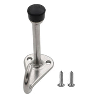 Stainless Steel Door Stopper with Hook Rubber Door Stop for Bathroom