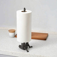 Frog Paper Towel Holder Rustic Paper Towel Holder with Frog Top Metal Vertical for Dining Table