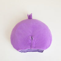 Soft Toy Onion Hat Violet Striped Onion Head Hat Small Tuft Realistic Detailing for Photo Prop