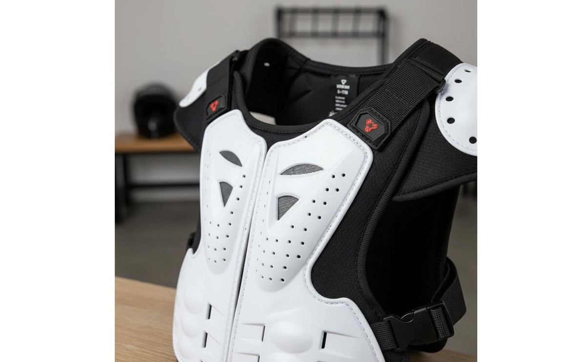 Young Motocross Vest Adjustable Straps Kids Breathable Mesh Childrens Chest Protector for Skateboarding