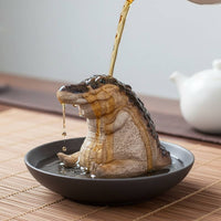 Crocodile Tea Figurine Luck Handmade Yixing Tea Pet