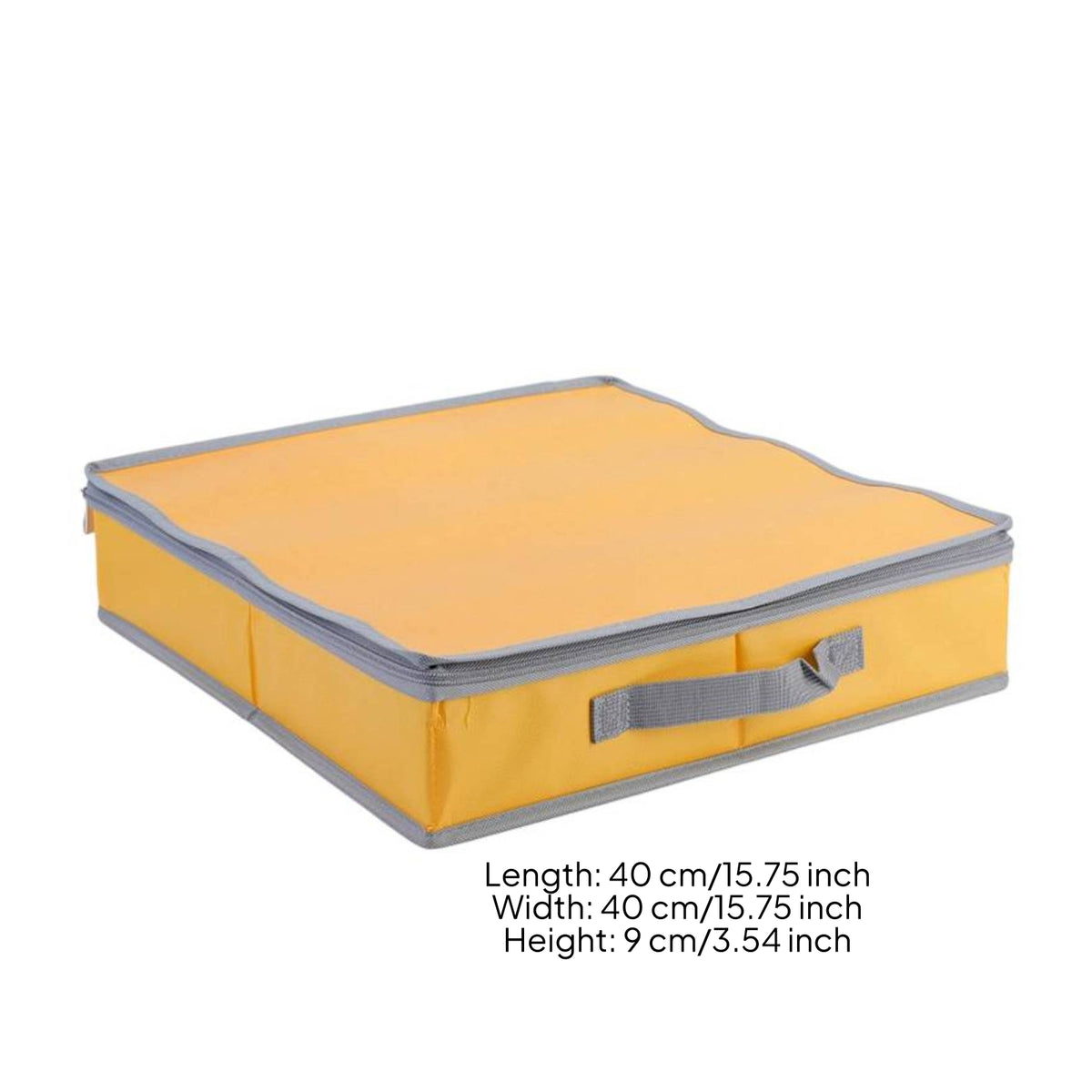 Fitted Cover Textile Sandbox Carry Handles Foldable Sandbox Rectangular Kids Sand Box Yellow and Gray for Children