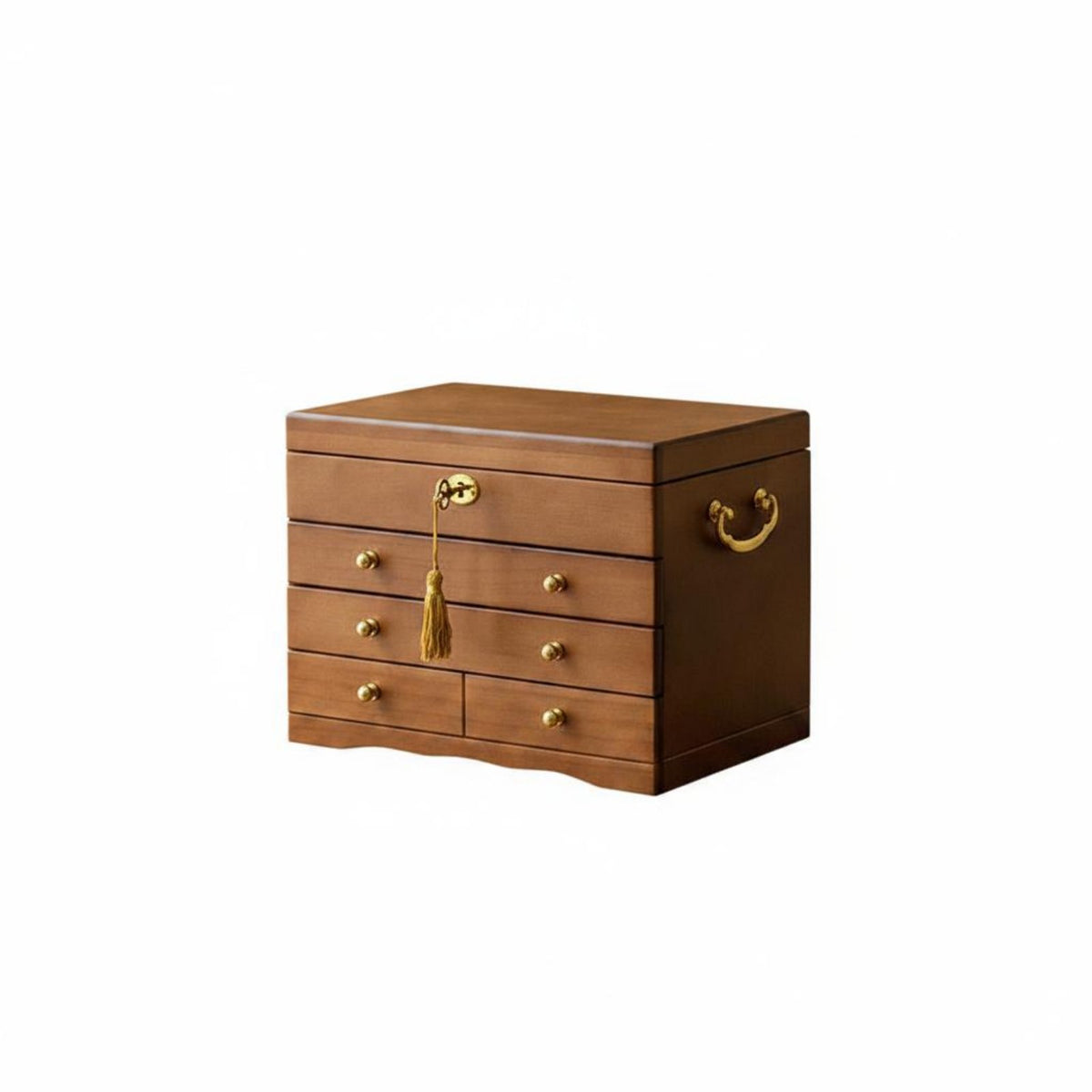 Wood Jewelry Storage Box Wedding Gift Wooden Jewelry Box Felt Lined Interior for Newlyweds, Women, Dressing Table, Bedroom