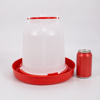 Automatic Siphon Waterer for Chickens, Thickened Polymer Bucket, For Family Chicken Coop and Small Backyards