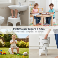 Non-Slip Plastic Bathroom Stool for Home Use