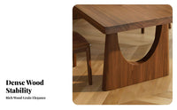 Rectangular Wooden Table Minimalist professional design Desk Modern Design Home Furniture for Remote Workers, Homeowners, Dining Room, Study, Kitchen