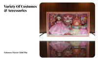 Ancient Design Princess Doll Set Gowns Doll Dress-up Gift Set Poseable Kids Toy for Girls, Parents, Role-Playing, Birthday Parties, Playroom