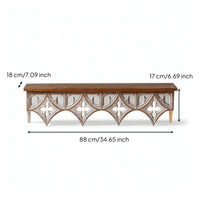 Wall Shelf with Carved Distressed Decorative Wall Shelf Classic for Entryway