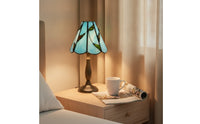 Handmade Tiffany Style Lampshade Scalloped Tiffany Lampshade Pastoral Table Lamp Shade Floral for Pendant Lights
