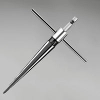 Long-Lasting Steel T Handle Tapered Reamer Clean Material Removal Tapered Reamer Versatile Manual Hole Enlarger Hardened Cutting Edges for Luthiers, Guitarists, Instrument Maintenance, Workshop