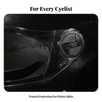 Full Face 3C Certified Winter Riding Helmet Windproof Visor Ed Headwear for Men, Cyclist S, Cold Weather, Daily Commuting, Outdoor