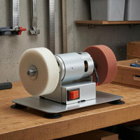Front Switch Electric Bench Grinder Metal Body Two-Wheel Wheel Grinder Compact Electric Grinding Machine Abrasive Wheels