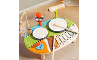 Xylophone Drum Set Rounded Edges Infant Drum and Xylophone Sensory Play Child-Centered Percussion Set for Young Children, Kids, Preschool
