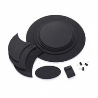 Easy to Install Drum Quiet Practice Kit Thick Foam Quiet Drum Pad Kit Stable Placement Cymbal Muffler Pads Compatible with Acoustic and Electronic Drums for Studio