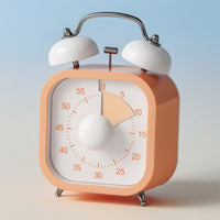 Easy to Use Mechanical Kitchen Timer Portable Kitchen Timer with Alarm Compact Clear for Teachers, Study Desk
