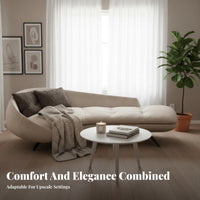 curved Sofa Nordic aesthetic Living Room Furniture Curved Design Home Seating for Interior Designers, Apartment Dwellers, Reception Area, Lounge, Studio