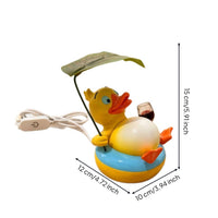 Duck Night Light Warm Glow Duck Lamp with Leaf Canopy Cute for Desk, Kids, Teens