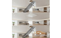 Electric Loft Ladder Electric Telescopic Attic Stair Overhead Ladder with Remote Control for Homeowners, Mezzanine