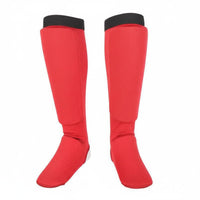 Shin Instep Guard Shock Absorbing Shin Instep Guards Thick Padding Leg Protector for Taekwondo Practitioners, Kickboxers, Sparring, Training