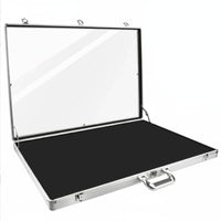 Card Show Display Case Briefcase Scratch-Resistant Lining Trading Card Display Case Portable Jewelry Showcase for Vendors, Stores