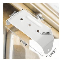 2x3 Downspout Holder Easy Installation Hidden Downspout Bracket Wall Mounting Rain Gutter Strap Heavy Duty for Outdoor, Industrial