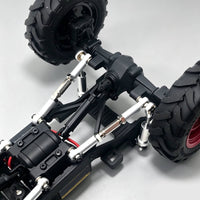 RC Link Rods with Shock Absorbers Heavy Duty Link Rod Kit with Rod Ends Easy to Install Chassis Linkage Set
