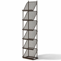 Periodical Rack Freestanding Periodical Display Rack Metal for Bookstore