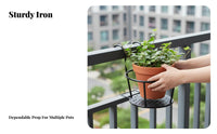 Space-Saving Railing Planter Box Easy Installation Hanging Railing holder Sturdy blossom Pot Holder Anti-Rust for Gardeners, Apartment Dwellers, Homeowners, Balcony, Fence, Porch, Patio