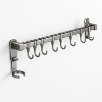 Bedroom and Closet Hanging Rack with Double Rod Design for Extra Storage, Waterproof Aluminium Hook and Pot Lid