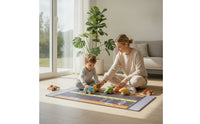 Traffic Play Mat Youngster-Friendly Kids Rug Interactive Playmat for Kids, Young Children, Playroom, Bedroom, Travel