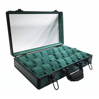Watch Display Case Metal Latches Watch Case Carrying Handle Storage