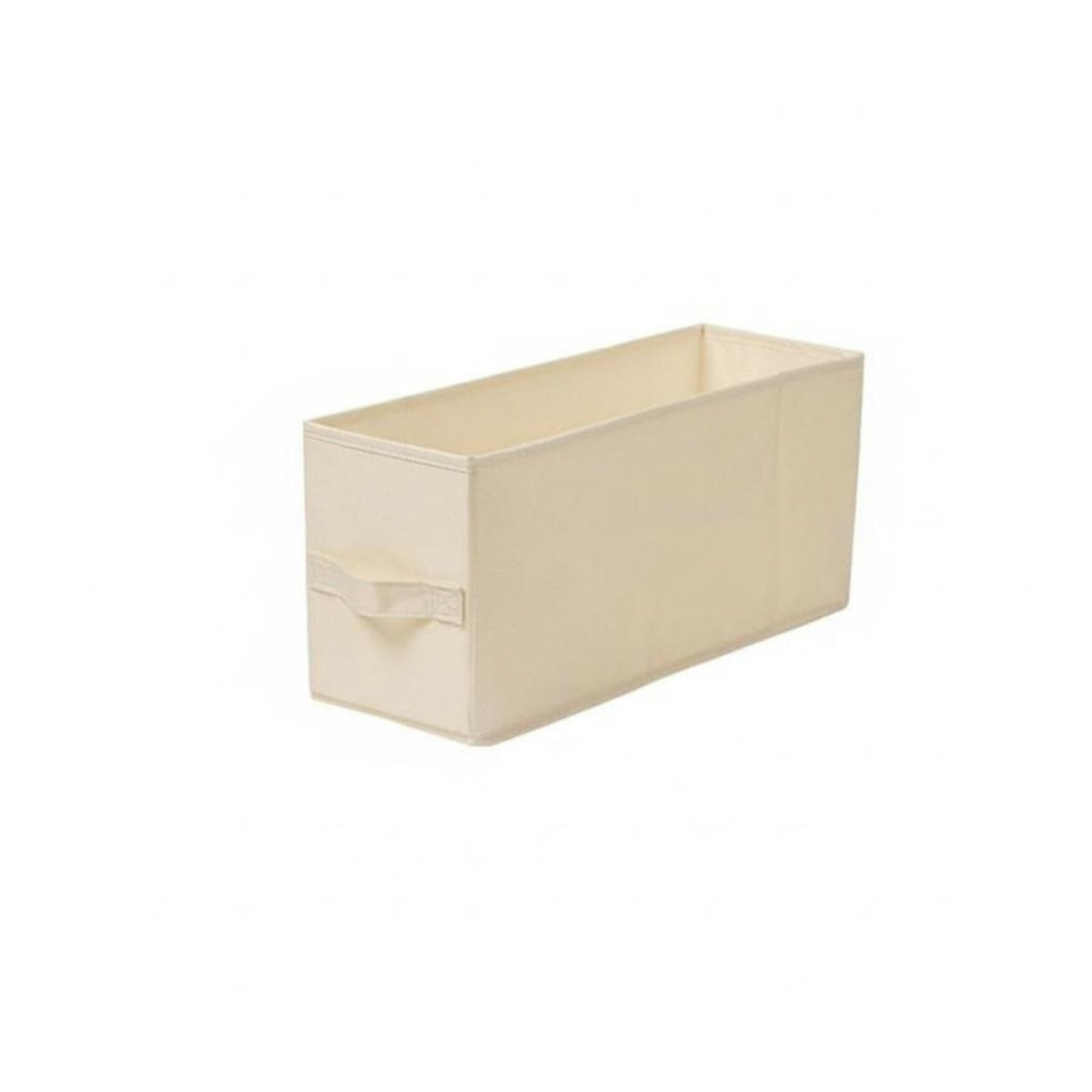 Narrow textile Drawer Space Saving foldable textile container Front Handle for Adults