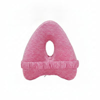 Hollow-Center Contoured Leg Pillow with Strap Zippered Knee Pillow with Elastic Strap Ergonomic Knee Cushion Supportive for Sleeping