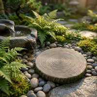 Wood Grain Concrete Mold Rustic Stepping Stone Mold Easy to Use Stepping Paving Form for Yard