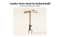 Black Metal Support Chicken Perch Stand Tightening Knob Ground Insert Perch Stand for Outdoor