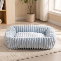 Luxurious Pet Bed Cozy Corduroy Pet Bed Cat Couch for Dogs, Bedroom, Indoor