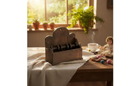 Distressed Tabletop Display Shelf Decorative Home Decor Stable Storage Furniture for Photo Staging
