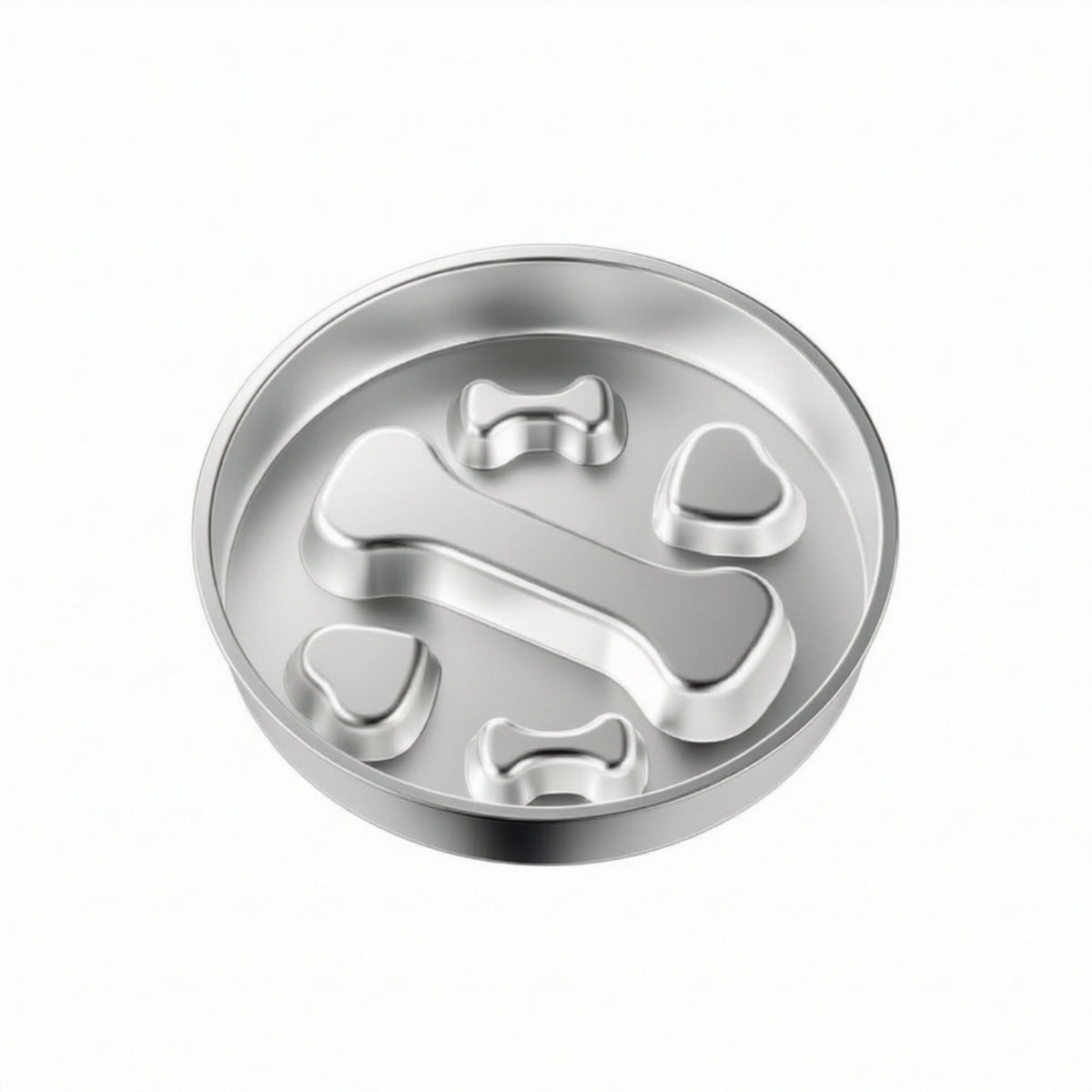 Dog Bowl with Slow Feeder Double-Sided Slow Canine Bowl Food-Grade for Fast Eaters, Dogs, Daily Meals, Home