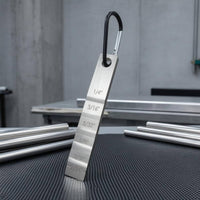 Engraved Imperial Markings Pipe Spacer Shim Tapered Pipe Spacer Gauge Hanging Hole Stepped Gauge Shim Brushed Silver